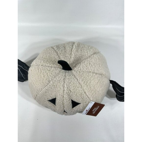 Halloween Jack-O'-Lantern Pumpkin With Bat Wings 8.5" x 19" Decorative Pillow - Picture 15 of 16